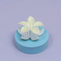 Glossy Gingham Floral Hair Claw