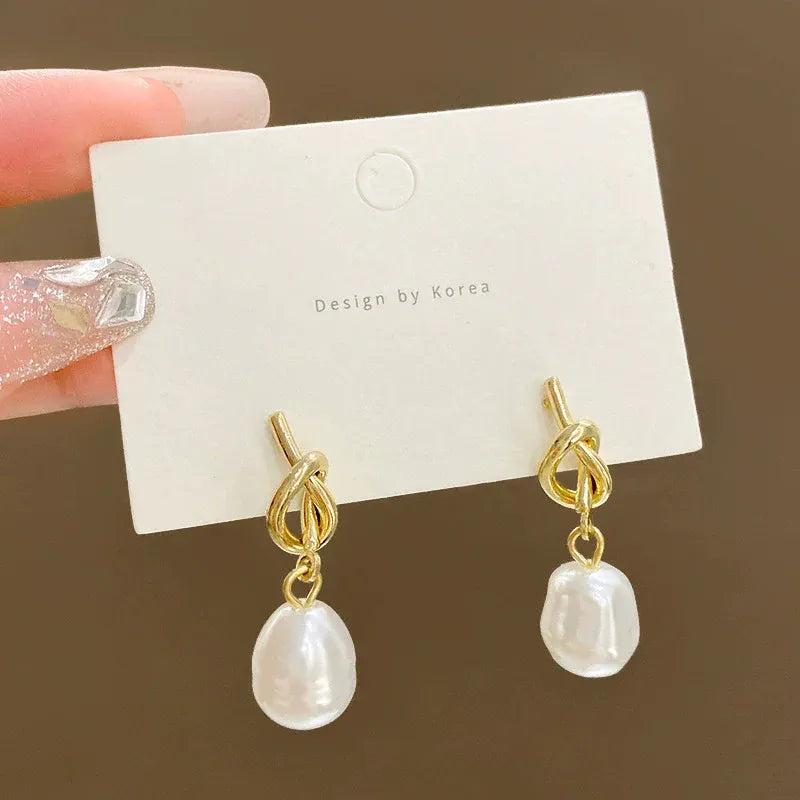 Pearl Knot Earrings