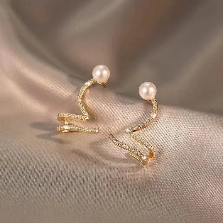Diamond snake Earrings