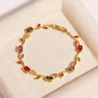 Walk in the Garden |Anti tarnish Multicolor Tulip Braclets