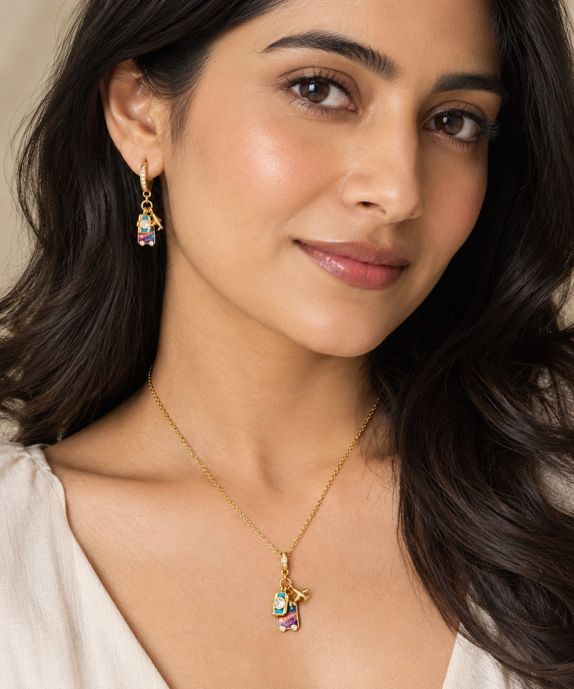 Travel Charm Necklace For Women