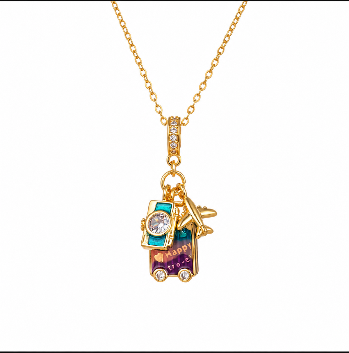Travel Charm Necklace For Women