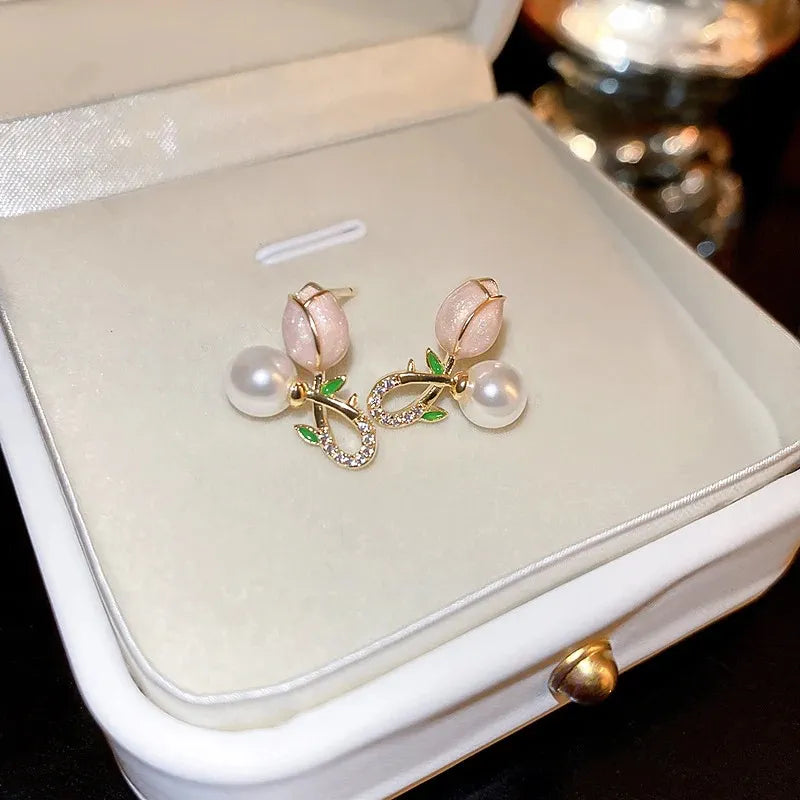 Cute Mini Tulip Earrings