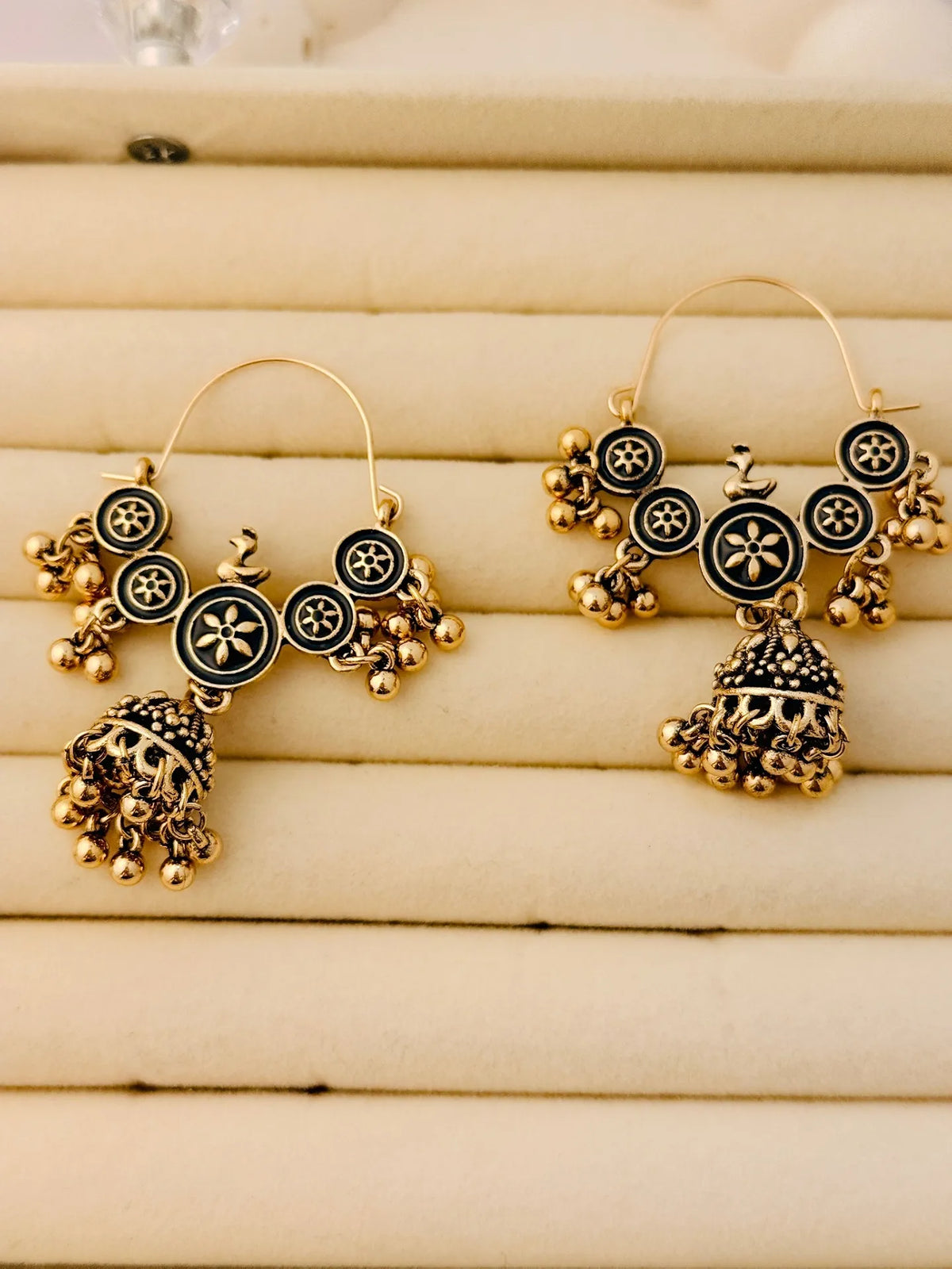 The Royal Wheel Chandeliers An Antique Gold Plated Enamel Dangler