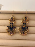 The Tiered Pagoda Lanterns Antique Silver Plated Enamel Earring