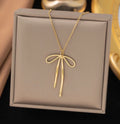 Long Bow Necklace For Women