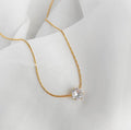 Round Diamond Necklace For Women