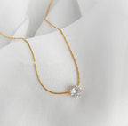 Round Diamond Necklace For Women