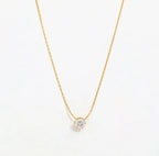 Round Diamond Necklace For Women