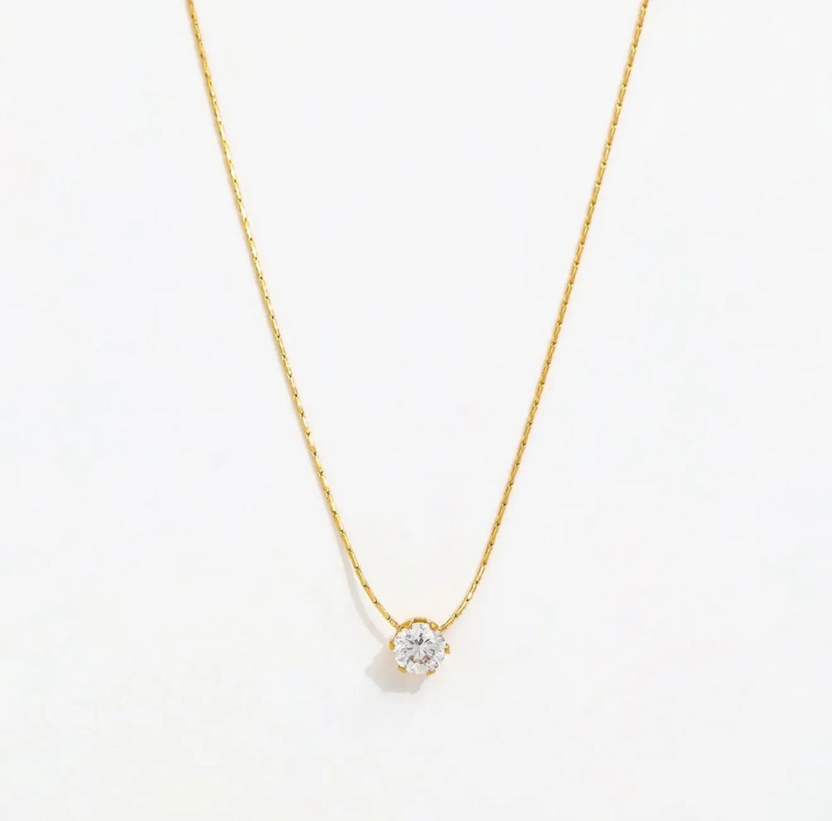 Round Diamond Necklace For Women