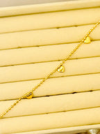 The Sweetheart Trio Caviar Stainless Steel Anti Tarnish Bracelet