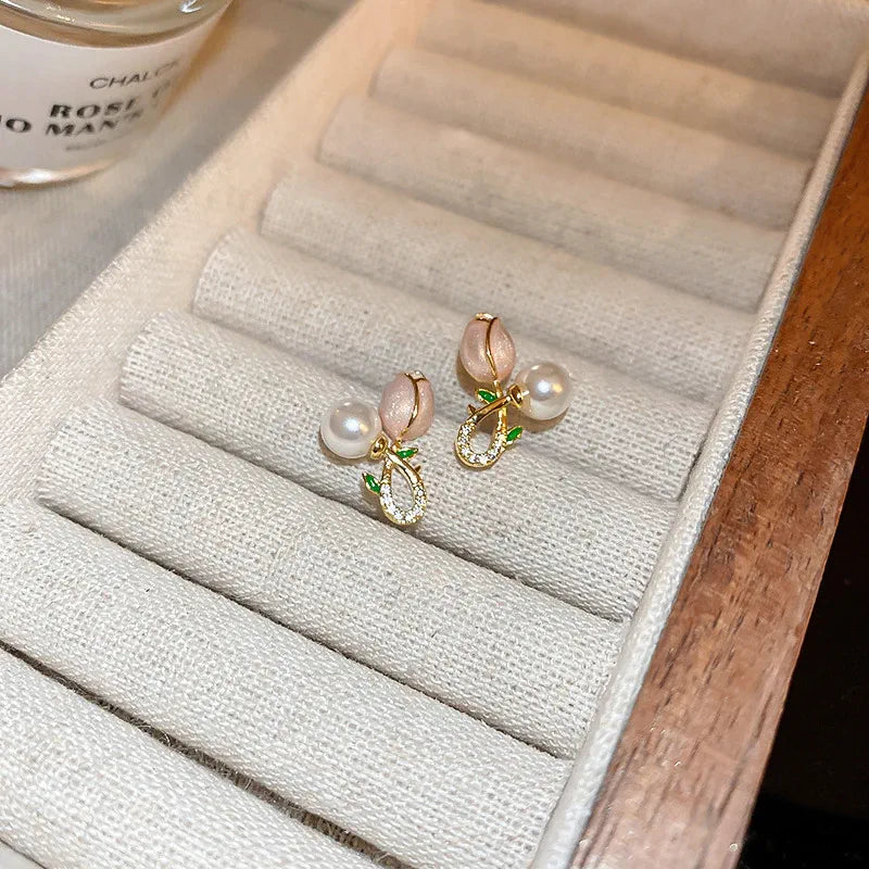 Cute Mini Tulip Earrings