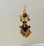 The Tiered Pagoda Lanterns Antique Silver Plated Enamel Earring