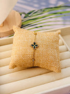 Golden Clover Chain Titanium Bracelet