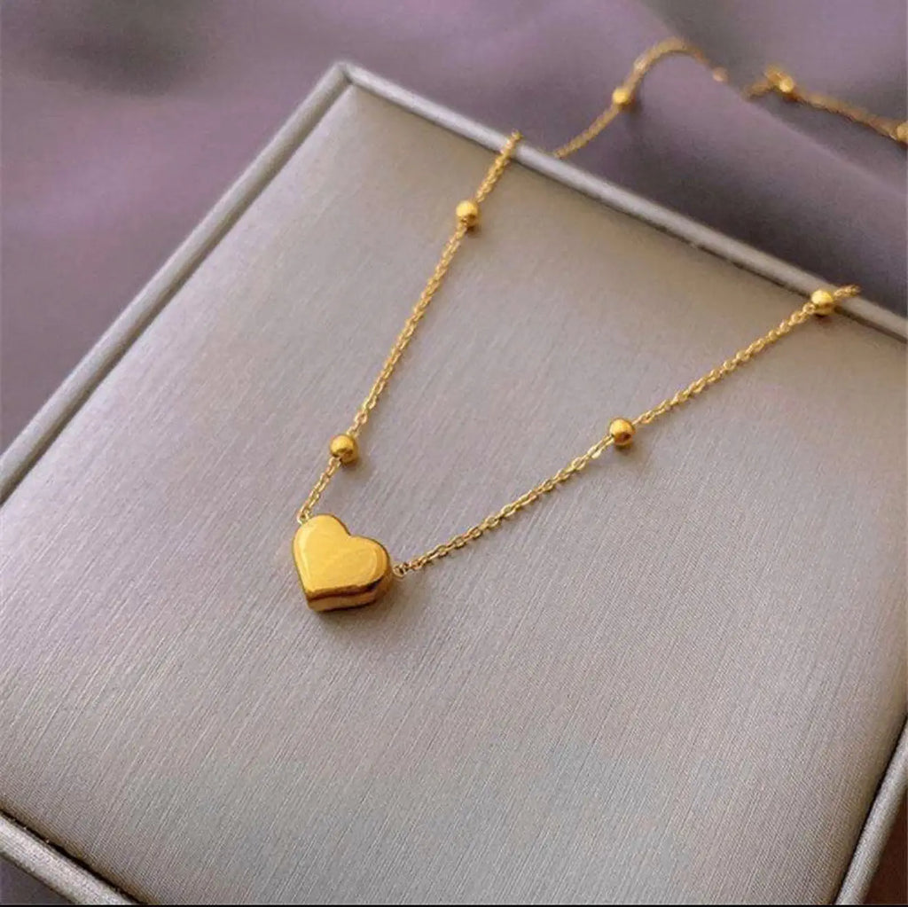 Heart Beads Necklace For Women