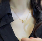 Beads Bow Necklace For Women