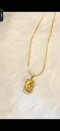 Vanilla Glow Sun Moon Pendant Necklace (18K Gold Plated Elegant Radiant Jewelry Piece) For Women
