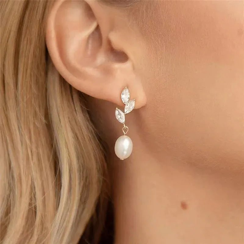Diamond Leaflets Earrings
