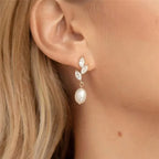 Diamond Leaflets Earrings