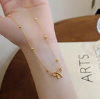 Beads Bow Necklace For Women