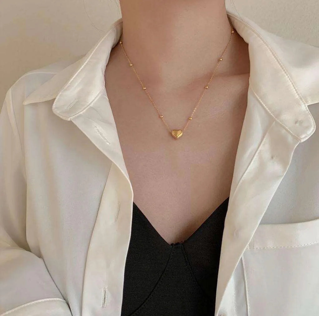 Heart Beads Necklace For Women