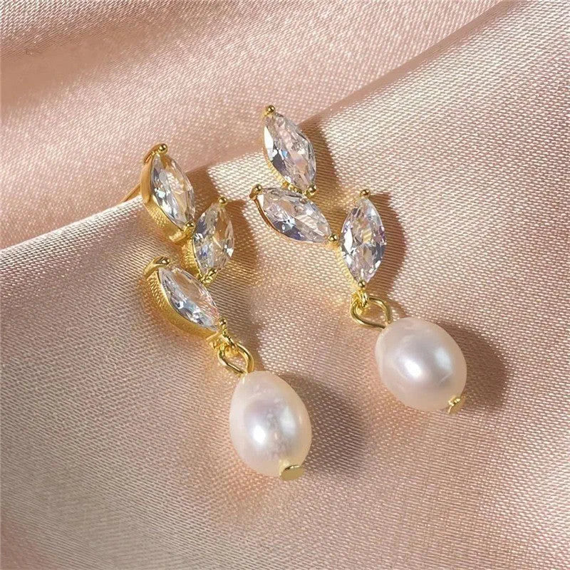 Diamond Leaflets Earrings