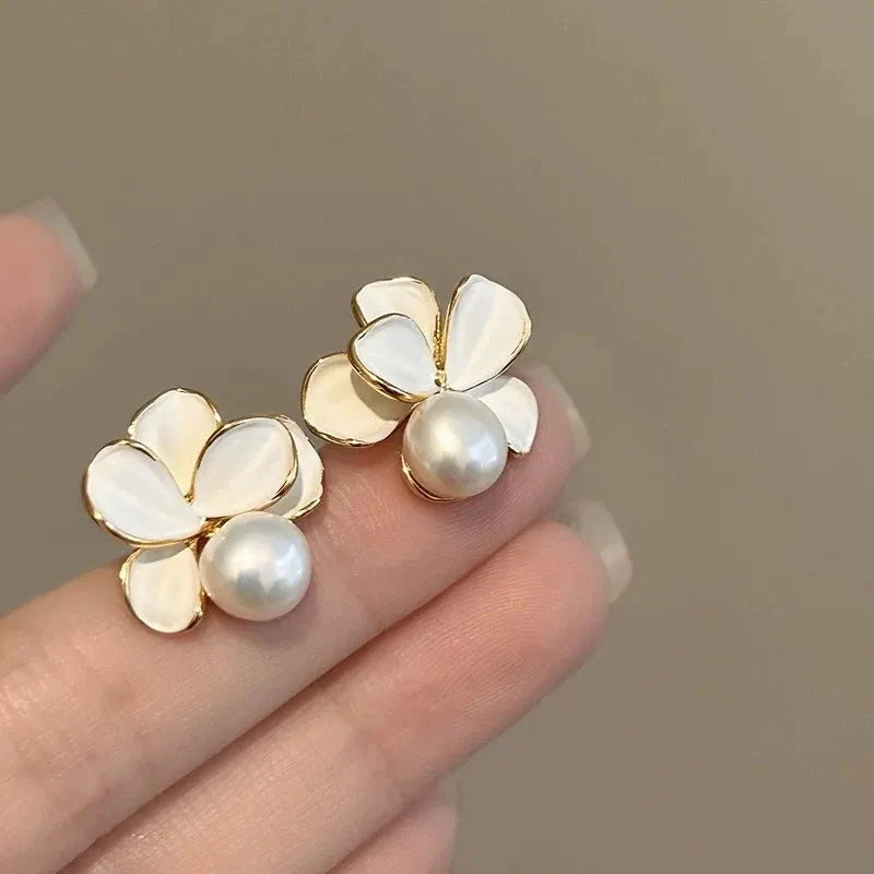 French Flower Earrings
